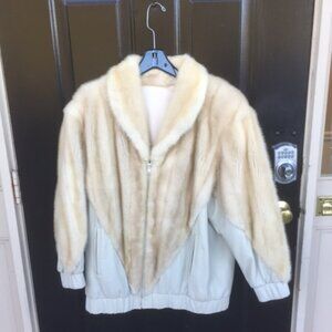 Custom -made Mink and Leather Jacket